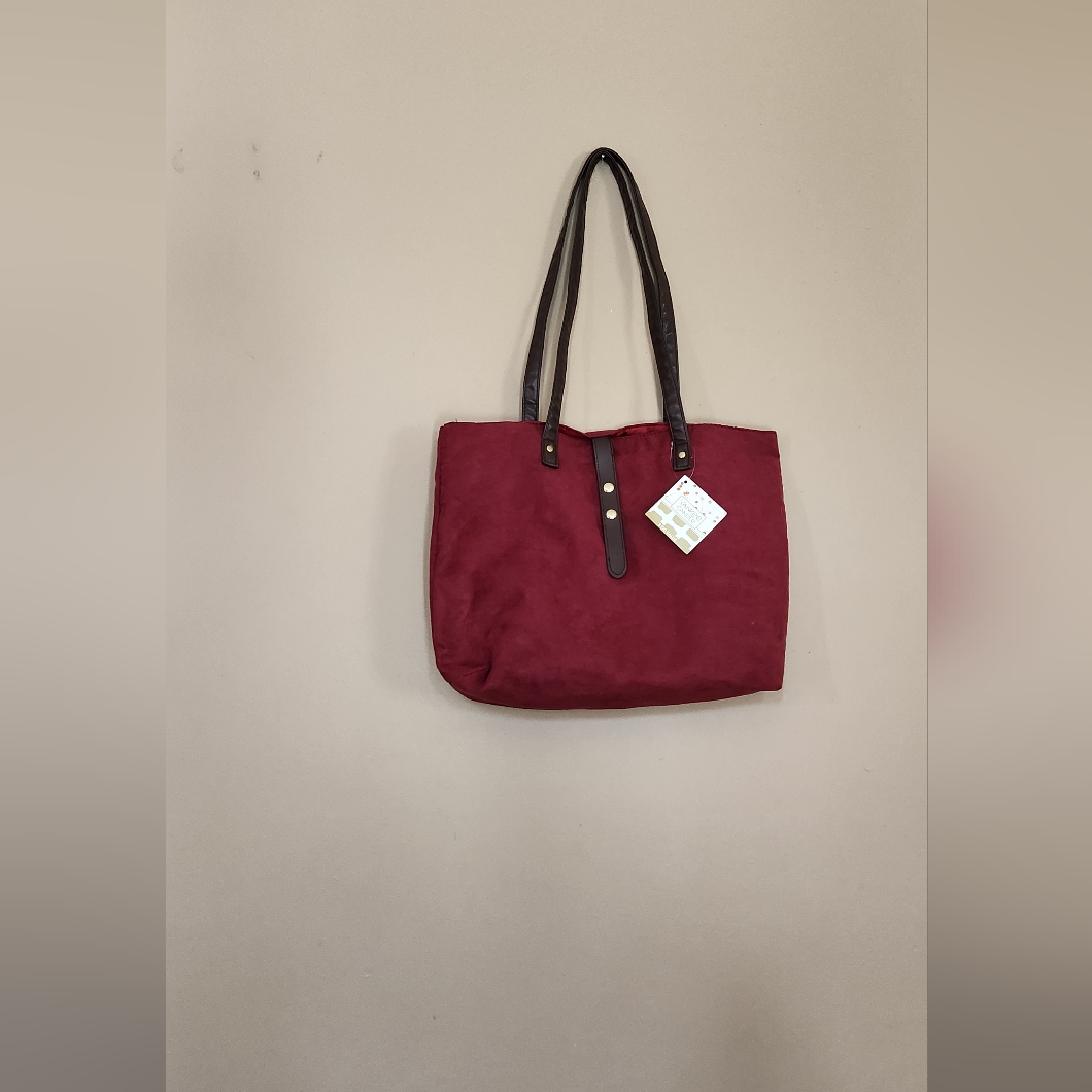 Nwt Yankee Candle Burgundy Tote Bag With Two Straps